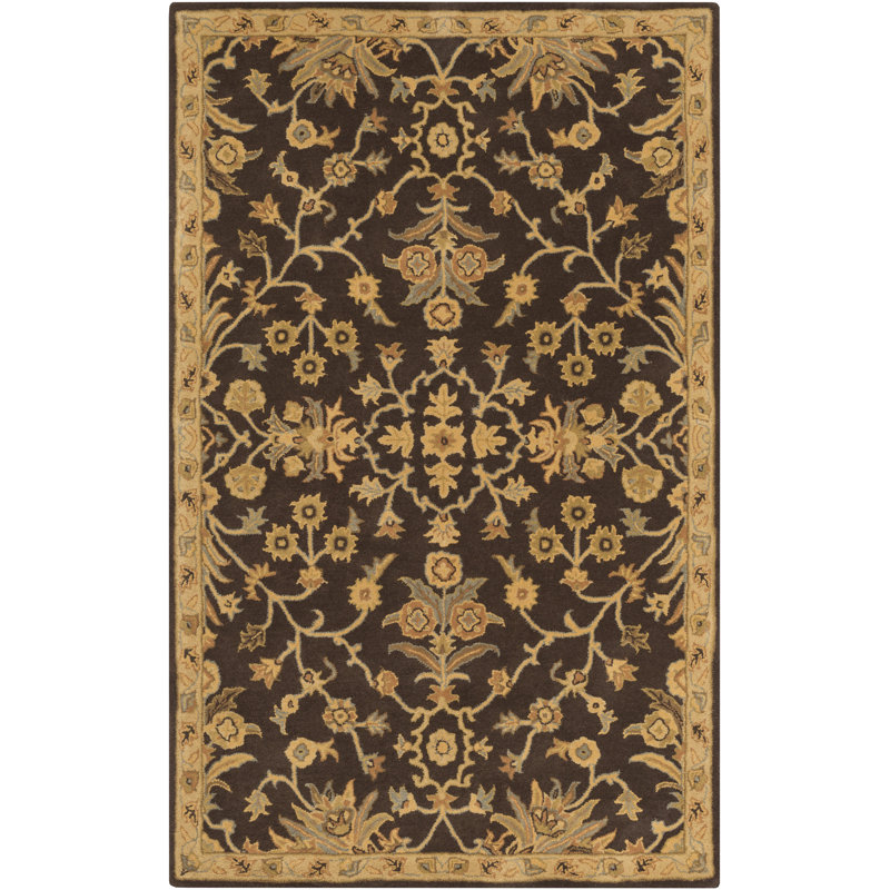 Casselman Wool Floral Indoor Rug, Rectangle 9' x 12'
