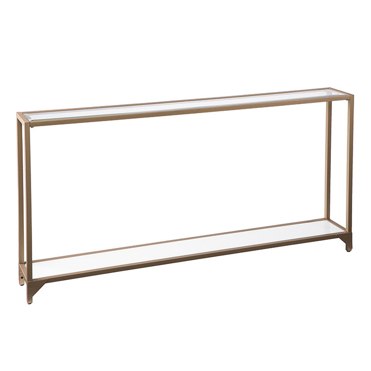 Charlie-Adam 56'' Glass Top Console Table