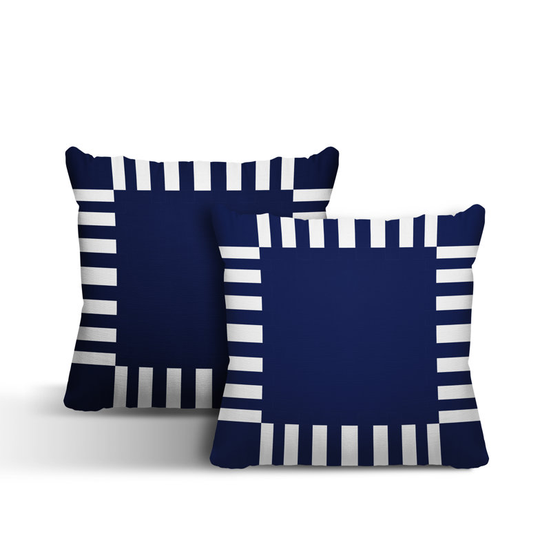  Coussin intérieur / extérieur, L 17 po x H 17 po, Bleu marine
