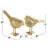 Glam Polystone Bird Decorative Sculpture with Origami Accents-1698253839