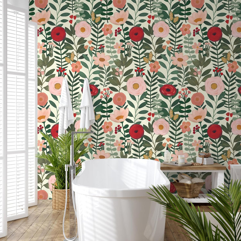Papier peint adhésif floral Floral