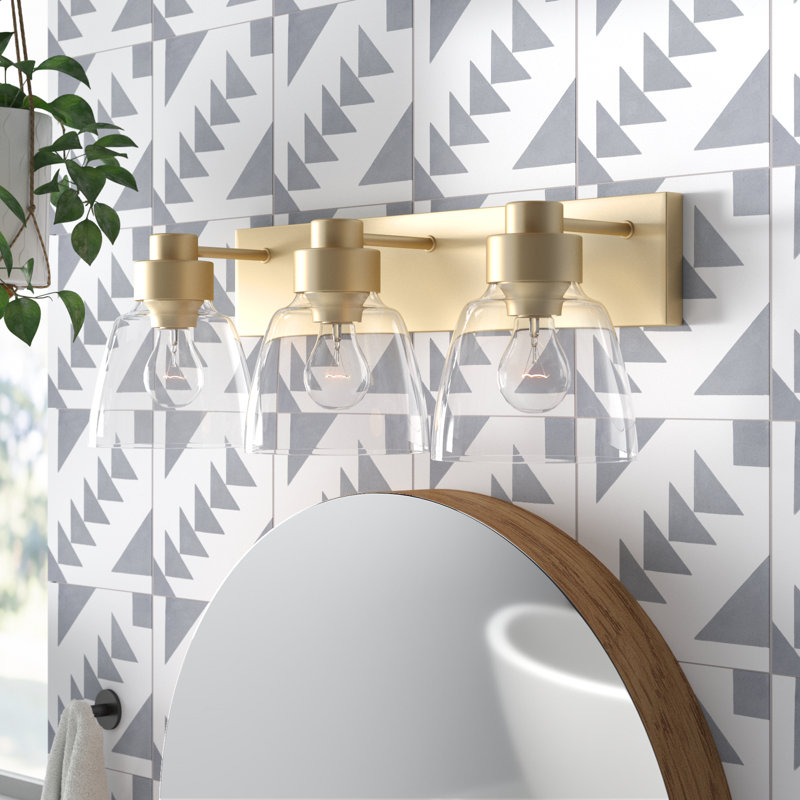 Bridgnorth 3 - Light Dimmable Vanity Light, Brushed Champagne Bronze