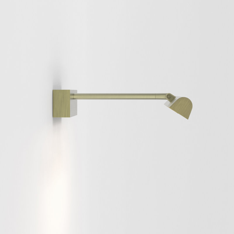 Renoir, Matt Brushed Brass, 2.36" H x 13.78" W x 10.16" D, 411 Lumens