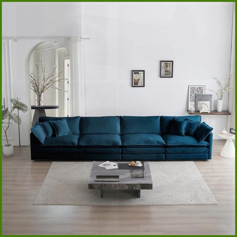 Canapé modulaire 4 places Modern, Blue