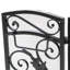 Pare-feu en fer forgé « Ember With Your Home » - 135 cm L x 5 cm P x 95 cm H - Style classique avec détails floraux