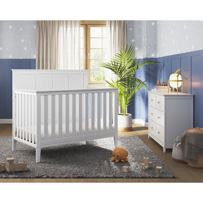 Child Craft Atwood Convertible Crib, Dresser and Dressing Kit 3-Piece Nursery Set