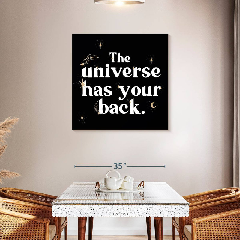 The Universe Has Your Back, 36" H x 36" W