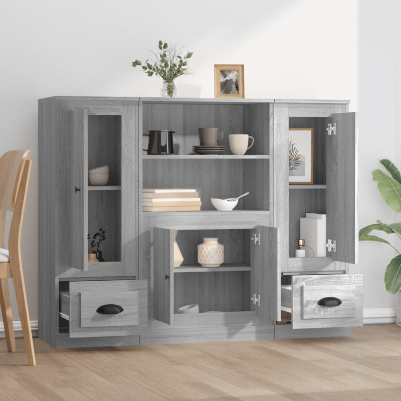 Pignataro 35.5cm Sideboard, Grey Sonoma