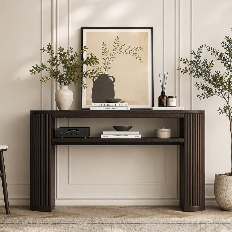 Console Rustic, Espresso, Espresso, Espresso