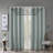 Printed Heathered Blackout Grommet Top Curtain Panel-102559857-102559861