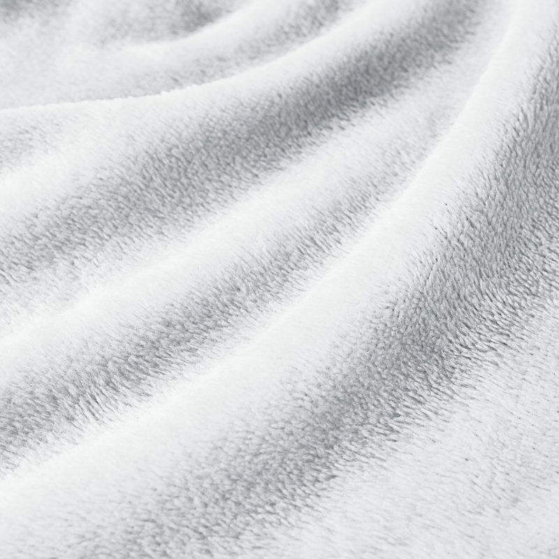 Ensemble de draps Microplush, Ensemble de draps pour lit simple avec un drap-hou, Blanc