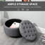 Repose-pieds rond capitonné avec repose-pieds avec couvercle amovible HOMcom