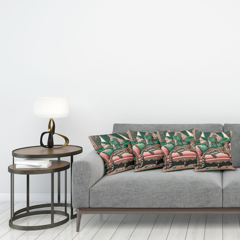 Fabric Reversible Throw Pillow, 18"H x 18"W