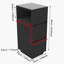 25cm W Solid Wood Bedside Table-1056679427