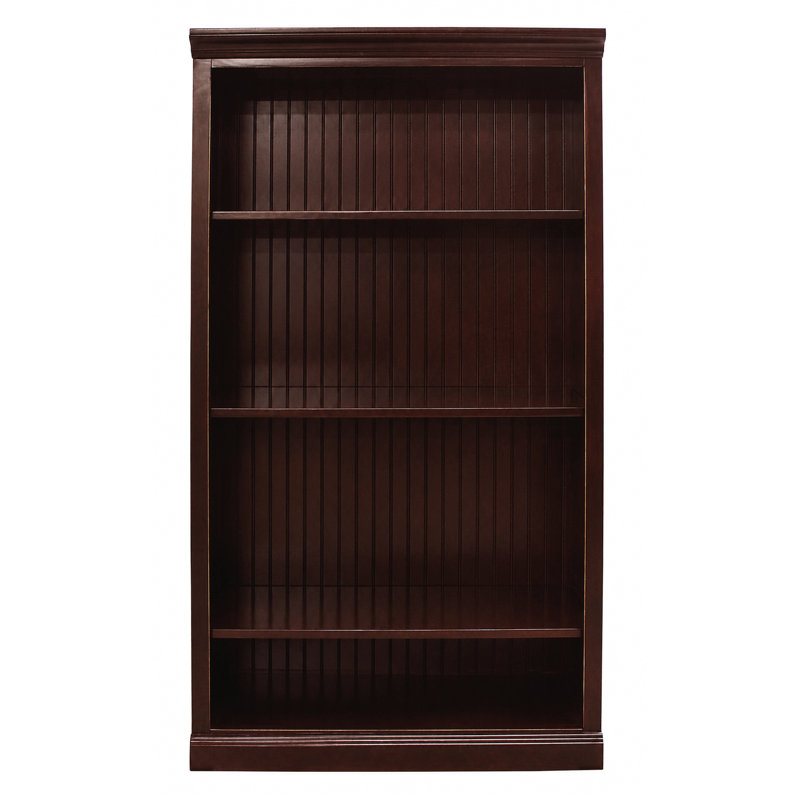 Sherita Bookcase, Caribbean Rum, (3 Shelves) 60” H x 32” W x 14.25” D