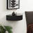 Kristie Half-circle Mango Floating Shelf with Drawer-657414403