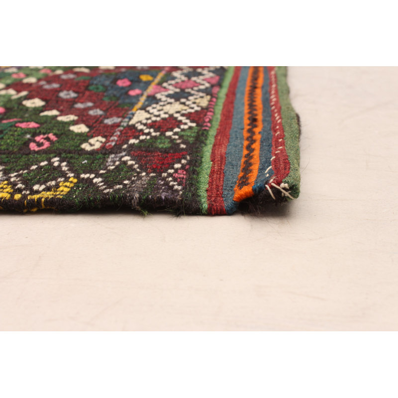 Tapisserie Konya Indigo Kilim 6 pi 4 po x 11 pi 2 po