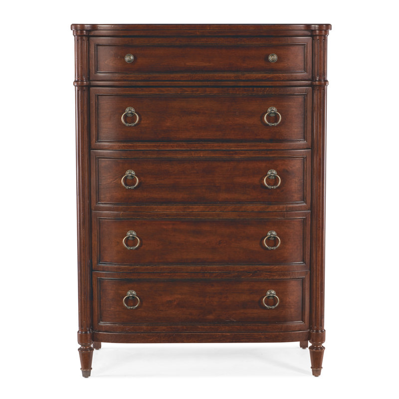 Charleston Five-Drawer Chest, Brown