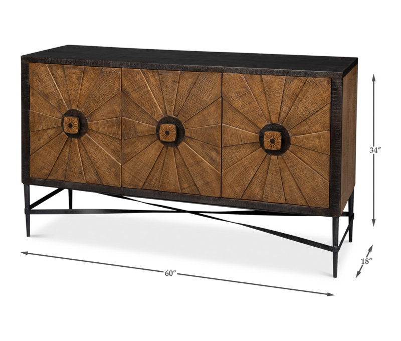 Luke 60'' W Solid Wood Sideboard