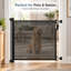 Barrière de sécurité rétractable pour bébé et animal de compagnie: Barrière en filet réglable sans perceuse pour une installation facile et sans dommages.-407760508-407760505
