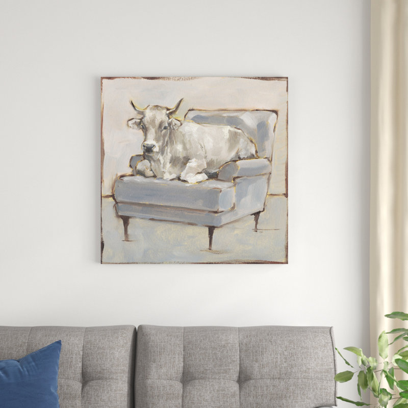 Moo-Ving In III, H 20 po x l 20 po, Sans cadre, Toile tendue