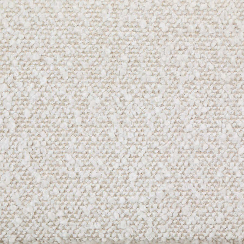 Chaise d'appoint Jeremas Boucle, Polyester blanc