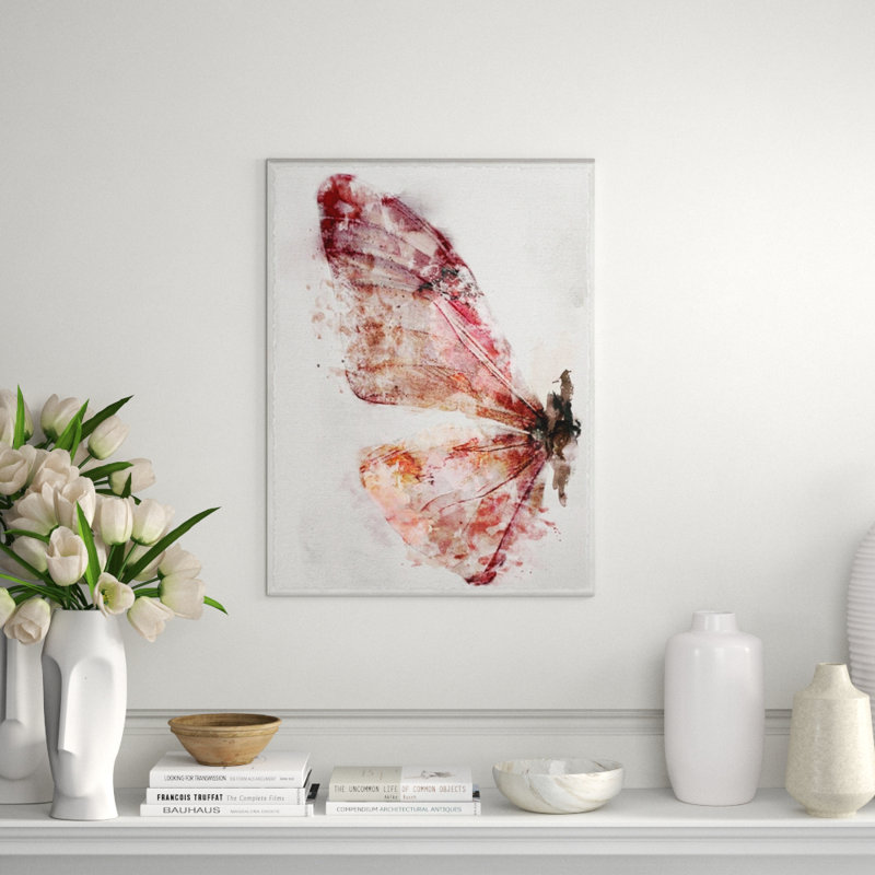 Watercolour Wings I Print by Zoey Riley, Knife Gel, 32" H x 24" W