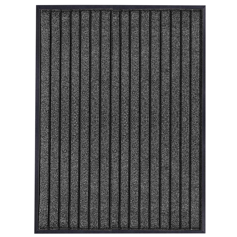 Kiyarah Non-Slip Striped Doormat, Grey, Rectanguar 80 x 150cm