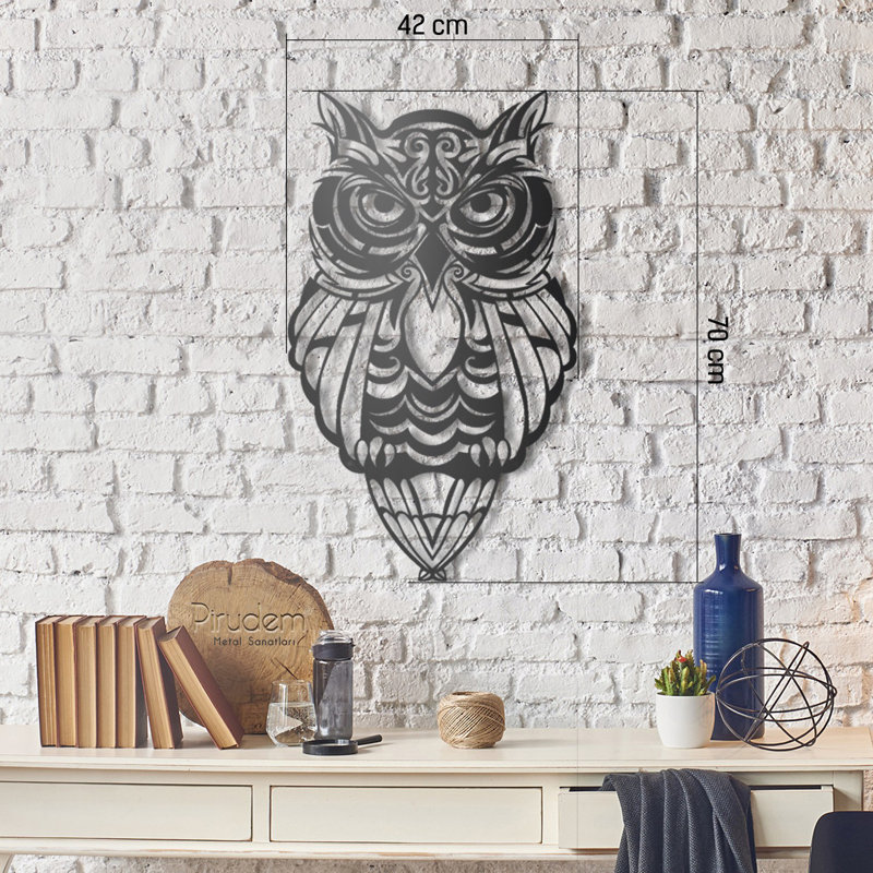 Elegant Black Decorative Metal Wall Accessory, 16.5 x 27.6 Inches | 100% Metal Construction, Thickness: 0.08 Inches | Easy Wall Mounting | Perfect for Modern Home Decor & Stylish Interiors