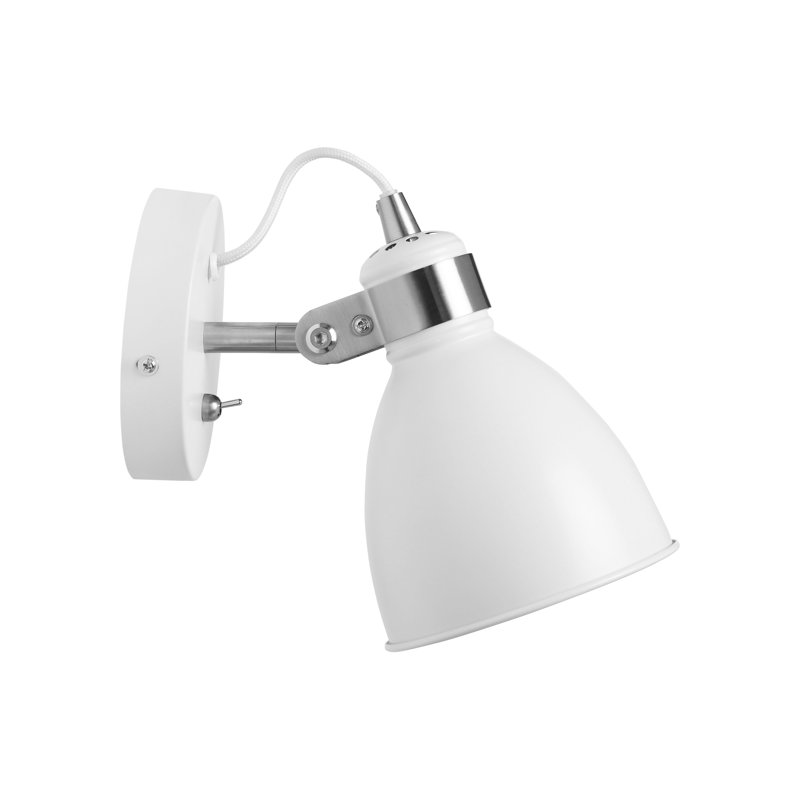 Azalea Spotlight, White/Satin Chrome
