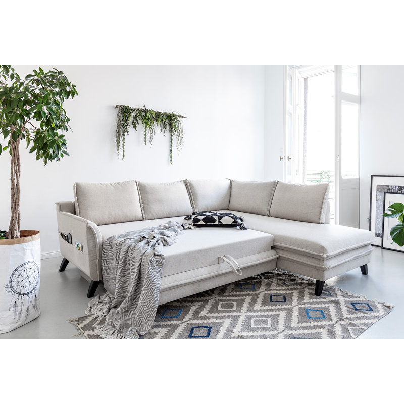 Charming Charlie Corner Sofa, Beige, Right Hand Facing
