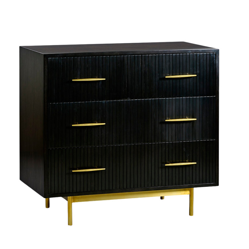Reed 3 - Drawer Dresser, Black