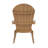 Arrlo Outdoor All-Weather Poly Folding Adirondack Seashell Chair-458608900