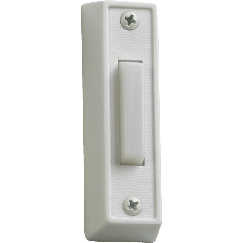 White Door Chime Button