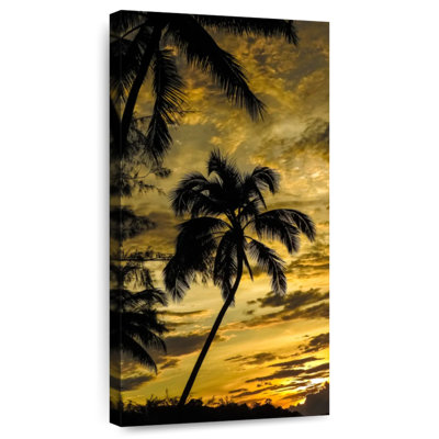 Sunset Palm Tree Silhouette