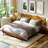 Laboy Solid Wood Bed Frame with Headboard, Solid Wood Platform Bed 800 lbs Capacity, No Box Spring Needed, Non-Slip Noise-Free, 5 Years Warranty-1357548837-1357548835