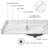 60" Quartz Single Bathroom Vanity Top with Sink（No Cabinet)