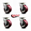 Poly on Aluminum Caster with Roller Bearings