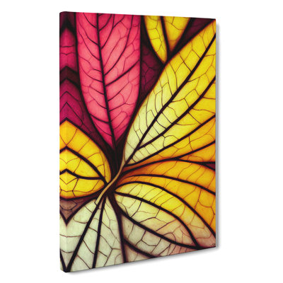 Snazzy Leaves - Wrapped Canvas Print