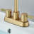 2-handle Bathroom Faucet with Drain Assembly