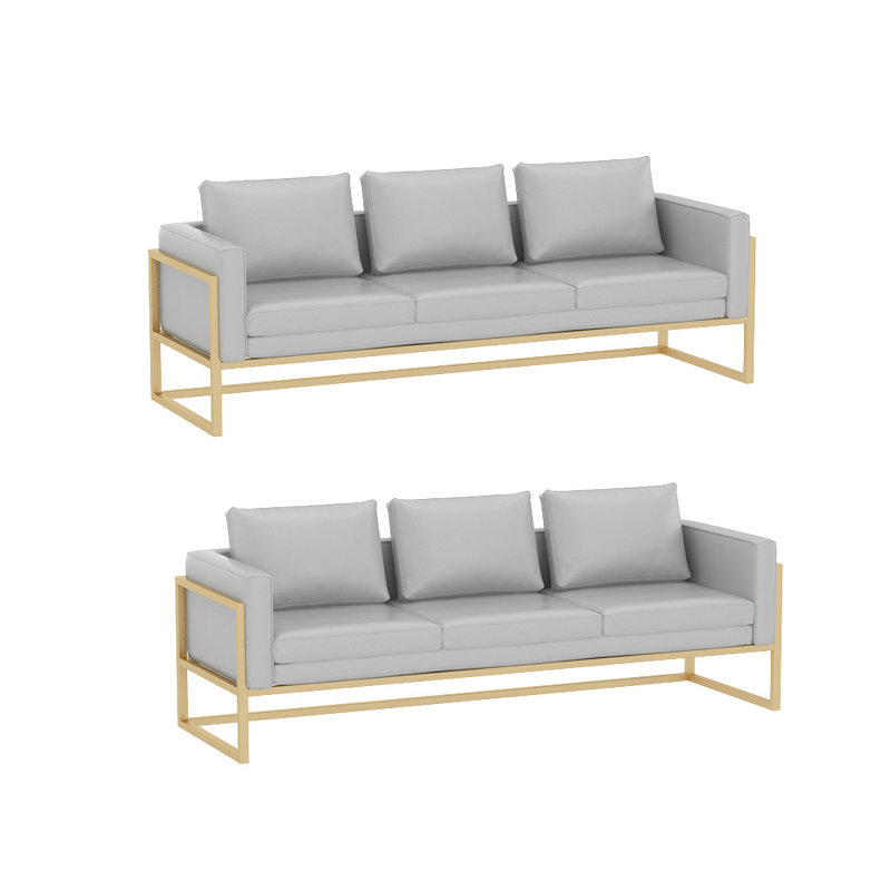 Banc rembourré en similicuir Nordic Style