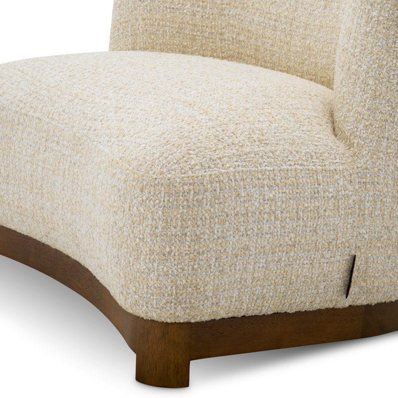 Stelvio Upholstered Chair, Winslow Chenille Beige