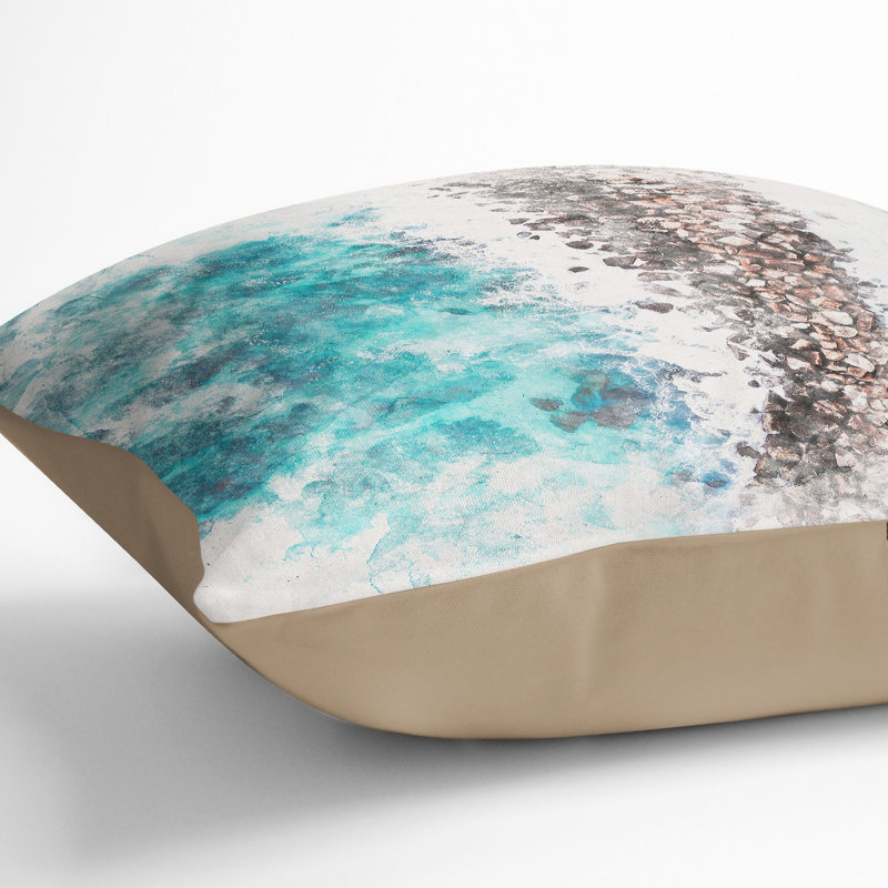 Square Cushion, 55cm H x 55cm W x 20cm D, Stone