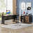 Ottovile Modular L-Shaped Steel Executive Desk-229545710
