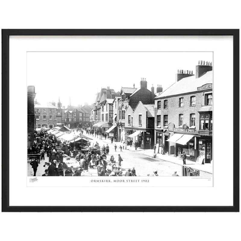Ormskirk, Moor Street 1902 - Single Picture Frame Print, 60cm H x 80cm W x 2.3cm D