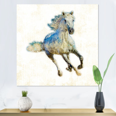 " Colourful Horse With Inner Landscape " Painting Print