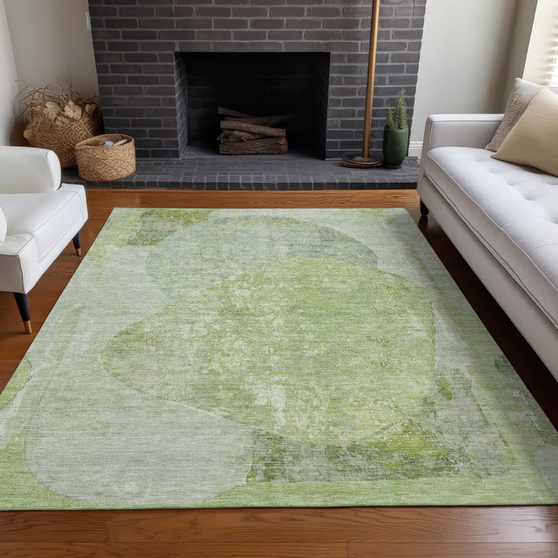 Tapis intérieur / extérieur lavable à la machine Claudian ACN1635, Rectangle 5 pi x 7 pi 6 po