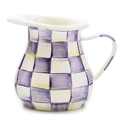 Violet Check Creamer