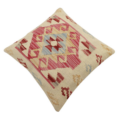 100% Wool Throw Square Pillow Cover & Insert