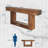 63 Inch Farmhouse Console Table for Entryway, Slim Wood Sofa Table Behind Couch with Storage, Rustic Hallway Furniture for Foyer, Entrance, Living Room